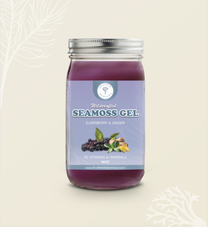 Elderberry Ginger Seamoss Gel