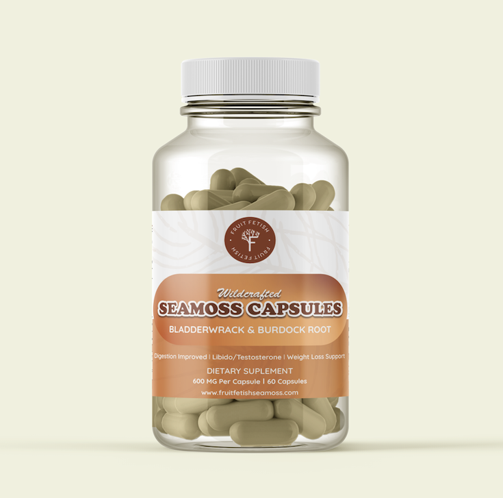 Seamoss Capsules - Bladderwrack & Burdock Root